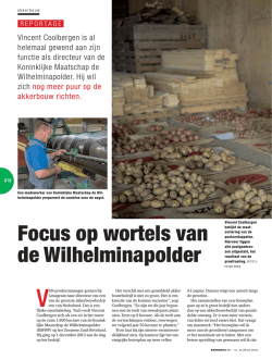 Download het artikel - Koninklijke Maatschap de Wilhelminapolder