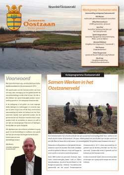 Bekijk hier de nieuwsbrief van maart 2014 - Oostzaan.nl