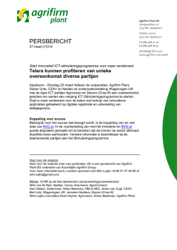 Innovatief ICT-stimuleringsprogramma voor meer rendement