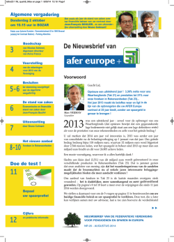 Download hier de nieuwsbrief N&deg;20