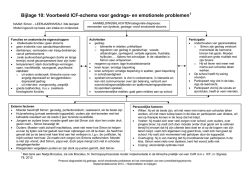 Voorbeeld ICF-schema voor gedrags- en