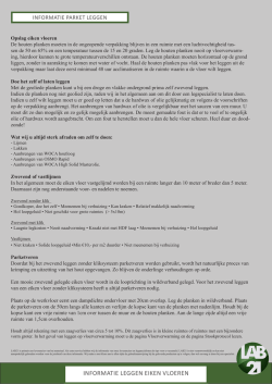 INFORMATIE LEGGEN EIKEN VLOEREN