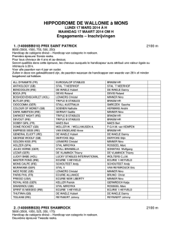 HIPPODROME DE WALLONIE &agrave; MONS