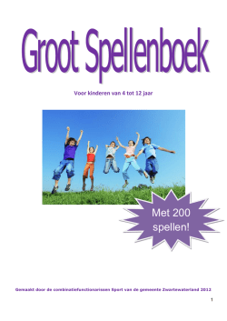 spellenboek - Home - Sport en Bewegen in de Buurt