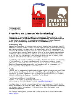 Persbericht - Theater Gnaffel