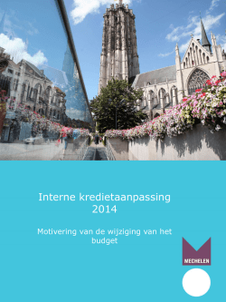 Interne kredietaanpassing 2014