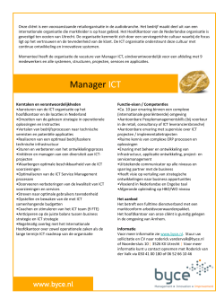 Manager ICT