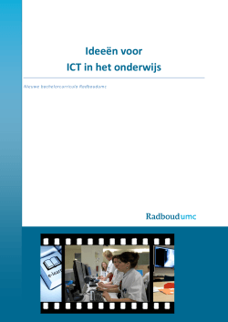 Ideeën voor ICT in het onderwijs