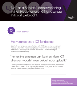 Het veranderende ICT landschap