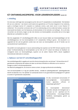 ICT-ONTWIKKELINGSPROFIEL VOOR