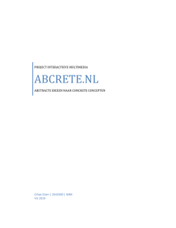 Essay Cihan - What is Abcrete?