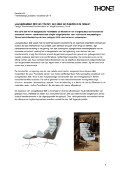 Download PDF "Persbericht Loungefauteuil 808"