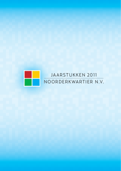 Jaarverslag 2011 - Noorderkwartier