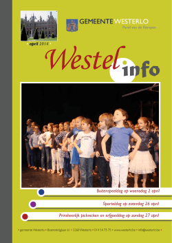 april 2014 - Gemeente Westerlo