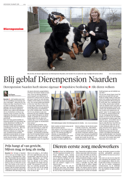 Artikel Gooi- en Eemlander maart 2014