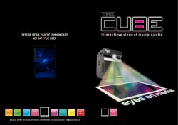 Interactieve vloer- of muurprojectie Wat is de Cube?