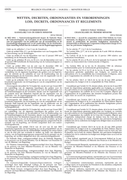 Samenwerkingsakkoord van 22 mei 2014 tussen de