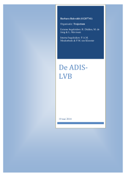 De ADIS- LVB - Universiteit Twente