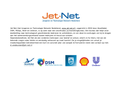 Jet-Net zoekt onorthodox pr/marketingbureau