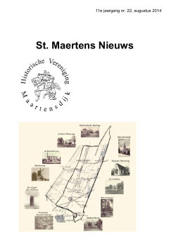 St. Maertens Nieuws. - Historische Vereniging Maartensdijk