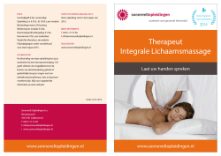Therapeut Integrale Lichaamsmassage