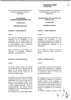 collectieve arbeidsovereenkomst van 9 april 2014 akkoord 2013