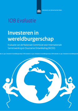 IOB Evaluatie Investeren in wereldburgerschap