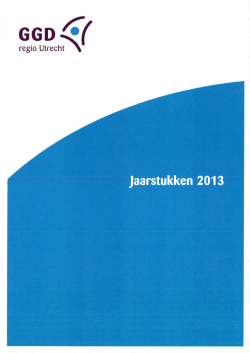 Jaarstukken 2013 - GGD Midden Nederland