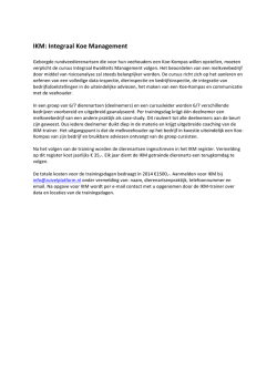 IKM: Integraal Koe Management - Koe