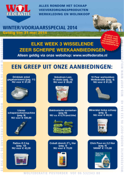 EEN GREEP UIT ONZE AANBIEDINGEN:
