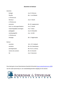 docenten en bestuur