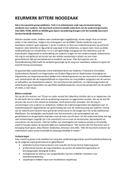 KEURMERK BITTERE NOODZAAK - Seniorvriendelijk Ziekenhuis