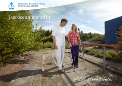 Jaardocument 2013 - Wilhelmina Ziekenhuis Assen