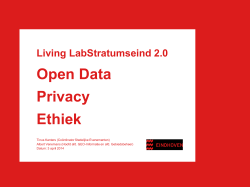 Living LabStratumseind 2.0 Open Data Privacy Ethiek