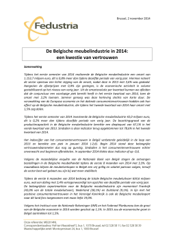 De Belgische meubelindustrie in 2014: een kwestie van