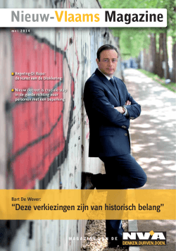 Nieuw-Vlaams Magazine mei 2014 - N-VA