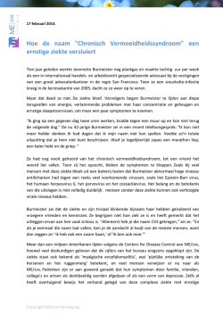Lees verder... - ME/cvs Vereniging