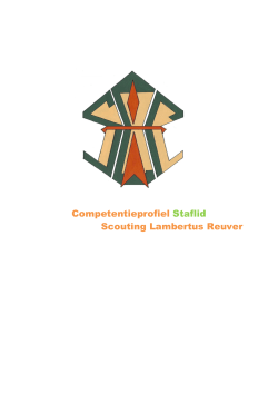 Competentieprofiel Staflid Scouting Lambertus Reuver