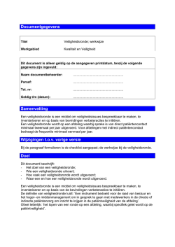 Documentgegevens Samenvatting Wijzigingen t.o.v. vorige