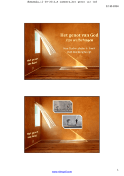 Het genot van God