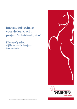 Informatiebrochure voor de leerkracht project