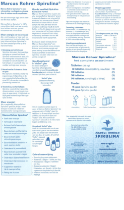 Marcus Rohrer Spirulina® - Voordeel Drogist Tervo.nl