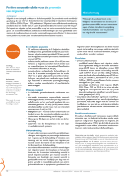 Perifere neurostimulatie voor de preventie van migraine?