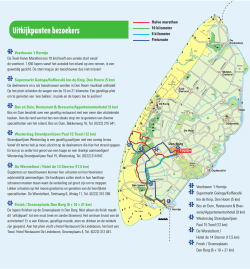 Fietsroute voor toeschouwers met uitkijkpunten