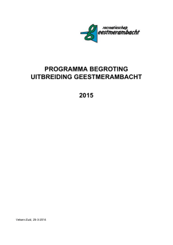 RB2014055 Bij1402359 Financiële jaarstukken Recreatieschap