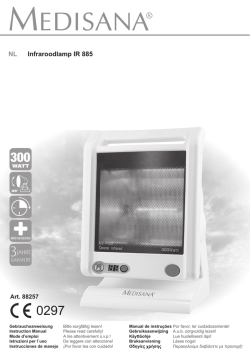 Infraroodlamp IR 885 NL - produktinfo.conrad.com