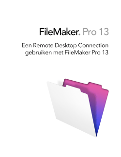 FileMaker® Pro 13 - FileMaker, Inc.