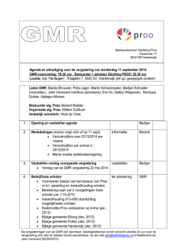 Donderdag 11 september 2014