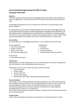 Jaarverslag MR 2013-2014
