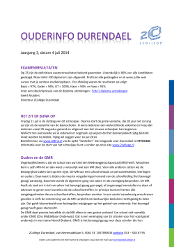 OUDERINFO 2College Durendael 4 juli 2014